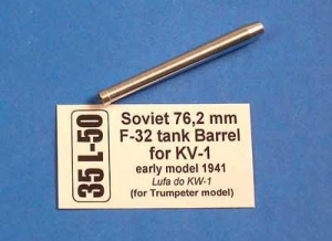 Aber 1/35 35L-50 Soviet 76.2mm F-32 Gun Barrel (for Trumpeter KV-1 Model 1941)