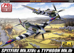 Academy 12512 1/72 Spitfire Mk.XIVc & Hawker Typhoon Mk.Ib "70th Anniversary Normandy Invasion 1944-2014"