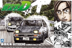 Aoshima ID-06(00467) 1/24 Takumi Fujiwara (藤原拓海)'s Toyota AE86 Sprinter Trueno "Comics Vol.37 Ver." [Initial-D 頭文字D]