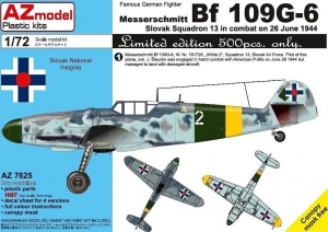 AZ Model 7625 1/72 Bf109G-6 "Slovak Squadron 13, 26 June 1944"