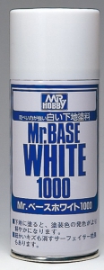 Mr Hobby B518 Mr. White Base 1000 (Spray 180ml)