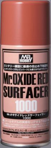 Mr Hobby B525 Mr. Oxide Red Surfacer 1000 (Spray 170ml)