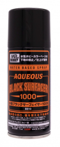 Mr Hobby B613 Mr. Aqueous Surfacer 1000 (Spray 170ml) [Black]