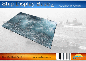 Coastal Kits S223 Water-line Ship Display Base with Turbulent Flow (42 x 29cm)