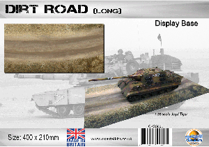Coastal Kits S500L Dirt Road - Long [for 1/24 ~ 1/35] (40 x 21cm)