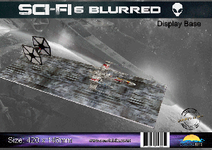Coastal Kits SF105B Sci-Fi Display Base 6 [Blurred] (42 x 14.8cm)