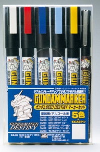 Mr Hobby GMS114 Gundam Marker for SEED DESTINY (6 Colors Set)