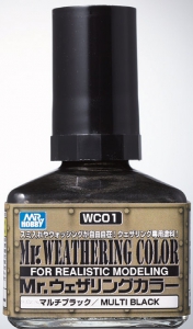 Mr Hobby WC01 Mr. Weathering Color (40ml) [Multi Black]