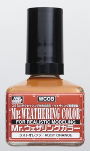 Mr Hobby WC-08 Mr. Weathering Color (40ml) [Rust Orange]
