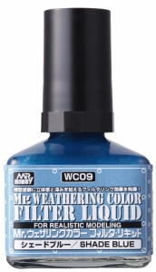 Mr Hobby WC-09 Mr. Weathering Color FILTER LIQUID [Shade Blue] 40ml