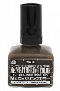 Mr Hobby WC18 Mr. Weathering Color (40ml) [Shade Brown]