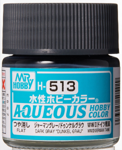 Mr Hobby Color H-513 German Dark Gray "Dunkel Grau" (10ml) [Flat]