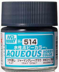 Mr Hobby Color H-514 German Gray "Grau" (10ml) [Flat]