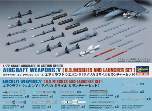 Hasegawa X72-09(35009) 1/48 Aircraft Weapons V : U.S. Missiles and Launchers (for F-15; F-16; F/A-18)