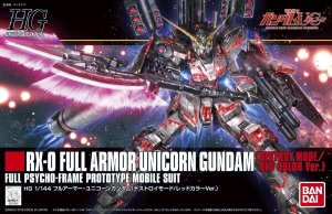 Bandai HG-UC199(0207581) 1/144 RX-0 Full Armor Unicorn Gundam [Destroy Mode/Red Color Ver.]