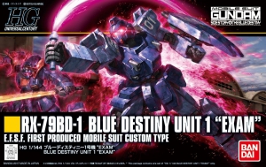 Bandai HG-UC207(216740) 1/144 RX-79BD-1 Blue Destiny Unit 1 "EXAM" 