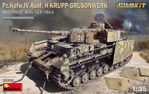 MiniArt 35330 1/35 Panzerkampfwagen IV Ausf.H (Mid-Production) "Krupp-Grusonwerk" [Aug~Sep 1943] w/Interior