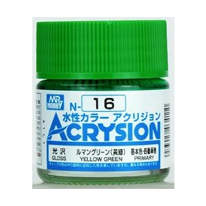 Mr Acrysion Color N-16 Yellow Green [Gloss Primary]