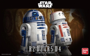 Bandai 195963 1/12 R2-D2 & R5-D4 [Star Wars]