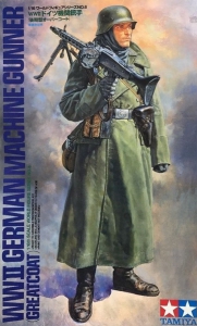 Tamiya 36306 1/16 German Machine Gunner w/Greatcoat (W.W.II)