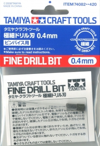 Tamiya 74082 Fine Drill Bit 0.4mm