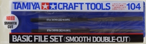 Tamiya 74104 Basic File Set [Smooth(Fine) Double-Cut]