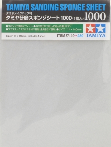 Tamiya 87149 Sanding Sponge Sheet - #1000