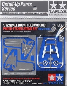 Tamiya 12606 1/12 Ducati Desmosedici 2005 Season Photo-Etched Stand Set & Decal (for Tamiya 14101)