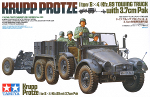 Tamiya 35259 1/35 Krupp Protze (6x4) Truck w/3.7cm Pak (Kfz.69)