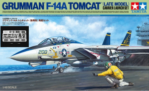 Tamiya 61122+12693 1/48 F-14A Tomcat (Late Version) w/Carrier Launch Set & Detail-Up Parts Set