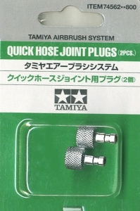 Tamiya 74562 Quick Hose Joint Plugs for Airbrush (2 Pcs) 