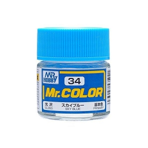 Mr Color C-34 Sky Blue Gloss Primary