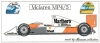 Museum Collection MCLDC-544 1/20 McLaren MP4/5 Sponsorship Decal (for Fujimi)