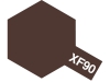 Tamiya Acrylic Color XF-90 Dark Brown 2 [W.W.II German Army] (Flat)