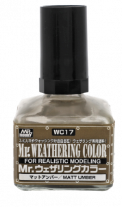 Mr Hobby WC17 Mr. Weathering Color (40ml) [Matt Umber]