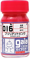 Gaianotes Color 016 Brilliant Pink (15ml) [Gloss]