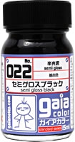 Gaianotes Color 022 Semi-Gloss Black (15ml) [Semi-Gloss]