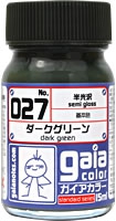 Gaianotes Color 027 Dark Green (15ml) [Semi-Gloss]