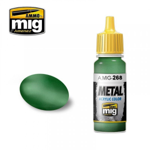 AMMO(MIG) 0268 Aotake Green (17ml) [Water-based / Metallic / Japanese Aircraft]