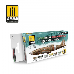 AMMO(MIG) 7238 Regia Aeronautica Color Set - W.W.II Late (17ml x 6) [Water-based]