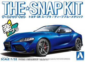 Aoshima 10-E(05889) 1/32 Toyota GR Supra (Deep Blue Metallic) [The Snap Kit]