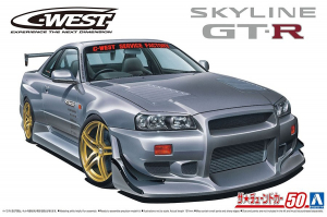 Aoshima TUN-50(06149) 1/24 Nissan Skyline GT-R (BNR34) 2002 "C-West"