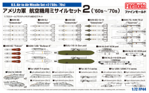 FineMolds FP44 1/72 U.S. Air-to-Air Missile Set #2 ('60s~'70s)