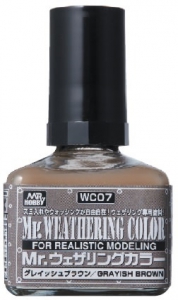 Mr Hobby WC07 Mr. Weathering Color (40ml) [Grayish Brown]