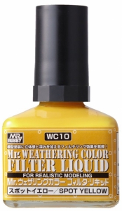 Mr Hobby WC-10 Mr. Weathering Color FILTER LIQUID [Spot Yellow] 40ml