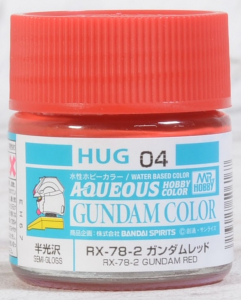 Mr Hobby HUG-04 RX-78-2 Gundam Red (Aqueous Color 10ml) [Semi-Gloss]