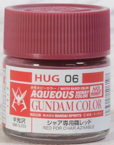 Mr Hobby HUG-06 Red for Char Aznable (Aqueous Color 10ml) [Semi-Gloss]