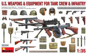 MiniArt 35334 1/35 U.S. Weapon & Equipment for Tank Crew & Infantry (WWII)