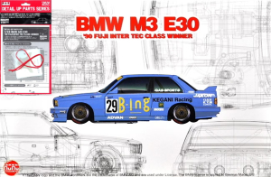 NuNu(Platz) PN24019+NE24022 1/24 BMW M3 E30 (Gr.A) "1990 Fuji InterTEC Class Winner" w/Detail-Up Parts