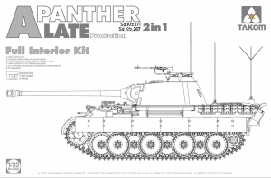 Takom 2099 1/35 Panther Ausf.A Late Production / Panzerbefehlswagen Panther Ausf. A (Full Interior)